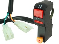 Przełącznik zespolony uniwersalny prawy (włącznik rozrusznika, wyłącznik zapłonu) CROSS, ENDURO, PIT BIKE, DIRT BIKE, ATV, czarny