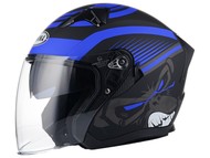 Kask AWINA JK528 czarno-niebieski (55-56cm / S)