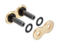 Ogniwo łańcucha napędowego typ 525 VX3 G&B - zakuwka do łańcucha D.I.D 525VX3G&B Pro Street Gold & Black