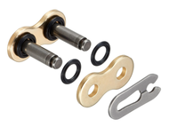 Ogniwo łańcucha napędowego typ 525 VX3 G&B - zapinka do łańcucha D.I.D 525VX3G&B Pro Street Gold & Black