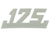 Emblemat do WSK - "175" - plastikowy, biały