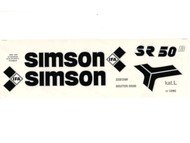 Naklejka SIMSON SR50 czarno-srebrna (komplet na cały pojazd)