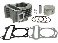 Cylinder GY6  90cm3 - skutery z silnikiem 4T - Romet, Router, Barton, Junak, Kymco, Longjia, Motobi, Moto Ventus, Kingway, Torq, Zipp - 90cm3, Ø52,00mm, sworzeń 13mm