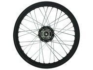 Koło 18" x 2,15 (felga) - JUNAK RAW-50 (przód, stalowe, szprychowe, czarny mat)