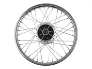 Koło 17" x 1,40 - ROMET OGAR 900 v.2, SHINERAY 50Q-2E, KINGWAY Father 50 i inne podobne motorowery (tył, stalowe ze szprychami, srebrne)
