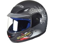 Kask AWINA MINI SPIDERMAN pełny czarny mat (47-48cm / S junior)