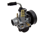 Gaźnik APRILIA, DERBI, GILERA, MALAGUTI, MBK, MOTORHISPANIA, PEUGEOT, RIEJU, SHERCO - motorowery z silnikami AM6 i D50B - gardziel 21,0mm, ssanie na linkę (PHBG 21) + zestaw dysz