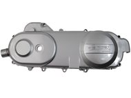 Obudowa przekładni CVT do GY6  50/80 z kołem 12" - ROMET, ROUTER, BARTON, JUNAK, MOTOBI, ZIPP i inne skutery z silnikiem 4T 50/80 cm3 - długość obudowy 43 cm, srebrna