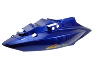 Osłona pod siedzenie KYMCO AGILITY (obudowa boczna, tylna) prawa, niebieska, do wersji z dwoma kanapami