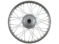 Koło 17" x 1,20 - RANGER CLASSIC; SHINERAY 50Q-2E; KINGWAY Father 50 i inne podobne motorowery (przód, stalowe ze szprychami, srebrne, hamulec bębnowy !!!)