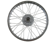 Koło 17" x 1,40 - ROMET OGAR 900, ZIPP SALMO i inne podobne motorowery (przód, stalowe ze szprychami, srebrne, 5 otworów na tarczę !!!)