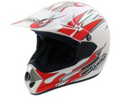 Kask AWINA TN-8686 biało-czerwony (61-62cm / XL)