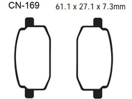 Klocki hamulcowe CN-169 (FA169, MCB590) - WILGA, VAPOR