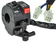 Przełącznik zespolony ATV 150/200/250 lewy z dźwignią ssania (kostki żeńskie, 6 pin + 4 piny)