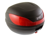 Kufer motocyklowy tylny 32 L - JUNAK typ 866, czarny + płyta montażowa