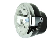 Lampa przednia do motocykli uniwersalna 5" czarna (żarówka H6)