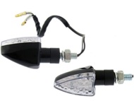 Kierunkowskaz uniwersalny W-1333 LED, stożkowy, czarno/biały (komplet, prawy+lewy)