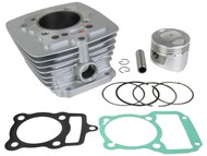 Cylinder ROMET, JUNAK, BARTON, ZIPP, LONCIN 200 powietrze (CG200) - 200cm3, Ø63,00mm, sworzeń 15mm, tłok wypukły!