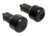 Końcówki - ciężarki kierownicy uniwersalne WM-56902 CZARNE (Ø30mm/21mm)