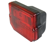Lampa tylna SIMSON SR50, MZ ETZ prostokątna z kloszem czerwonym