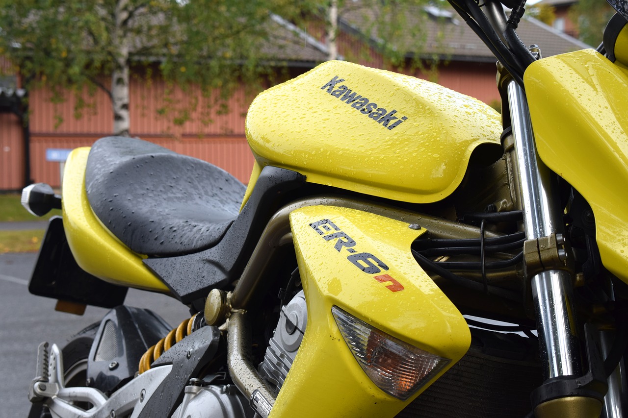 żółty kawasaki